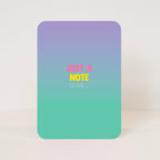 Postcard 'Just a note'