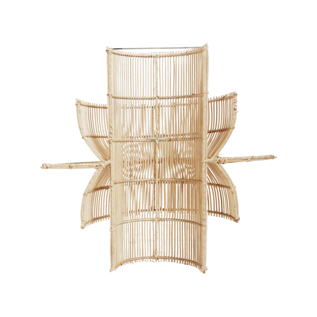 Saturn rotan wandlamp