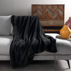 Dutch Decor Mara - Plaid 150x200 cm - Raaf - Zwart