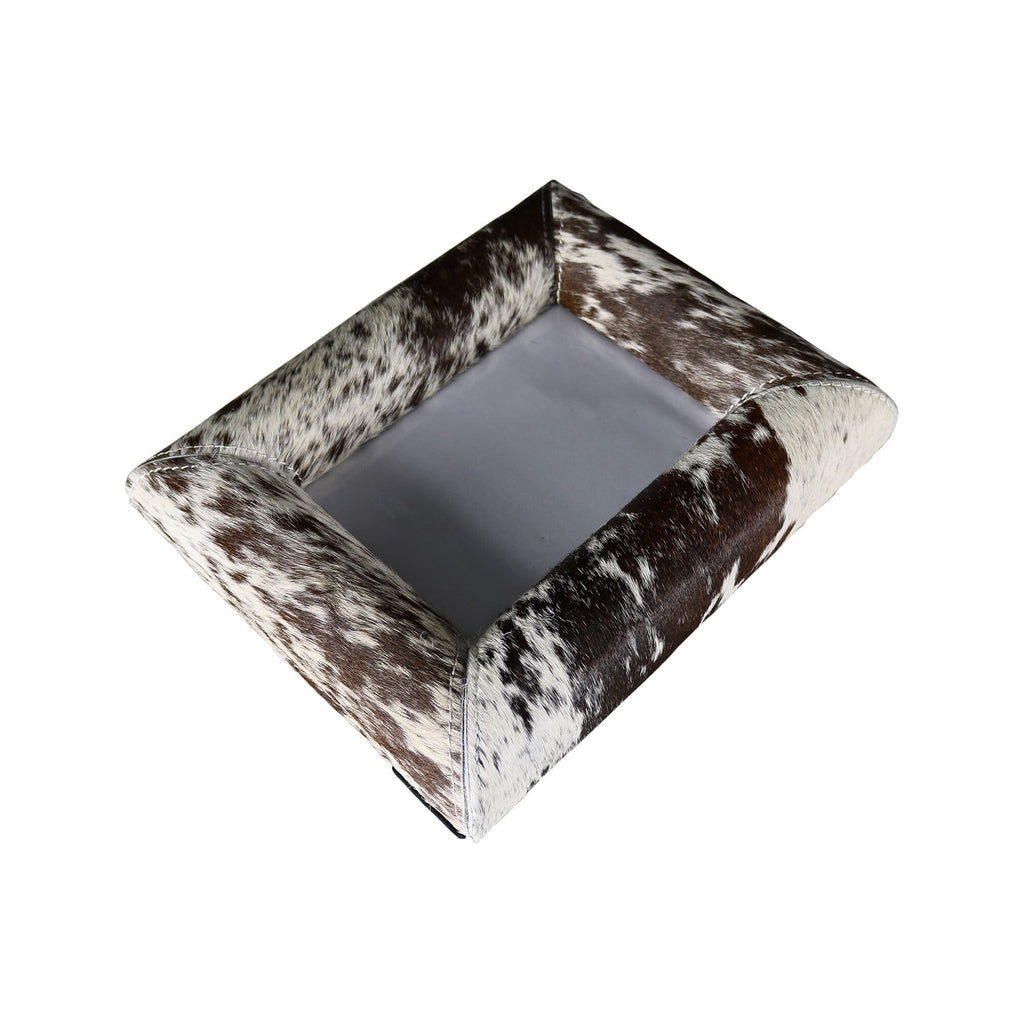 Fotolijst koe bol zwart/ donkerbruin /wit 15x10cm