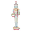 Kerstdecoratie met LED-verlichting Notenkraker 19x16x61 cm Roze Kunststof