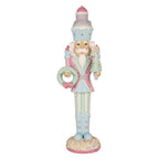 Kerstdecoratie met LED-verlichting Notenkraker 19x16x61 cm Roze Kunststof