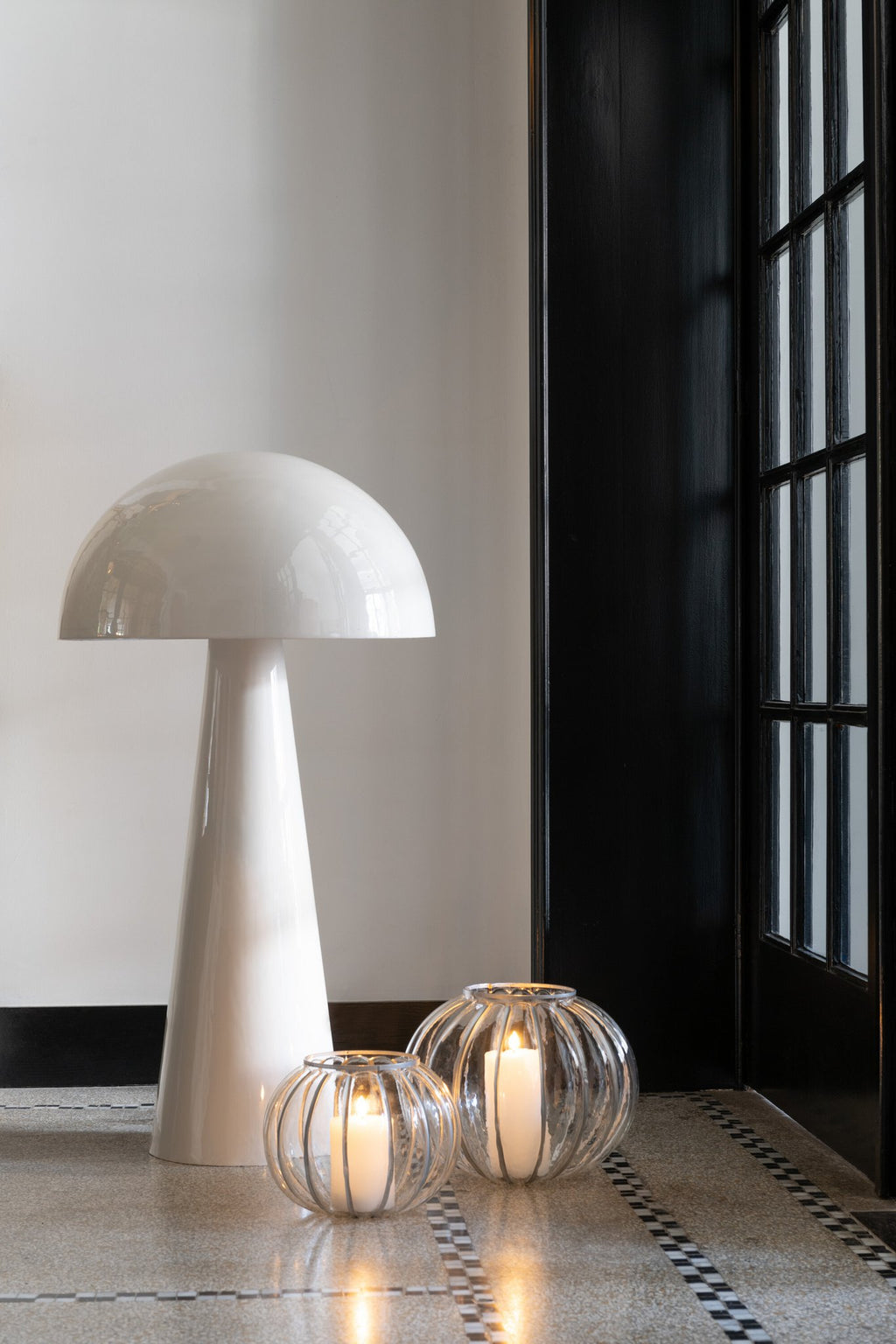 J-Line lamp Paddenstoel - metaal - wit - extra large