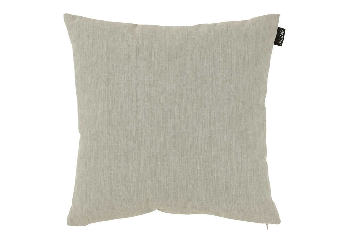 J-Line kussen Outdoor - polyethyleen - grijs