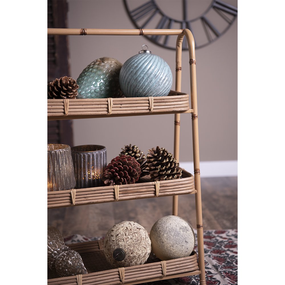 Kerstbal XL Ø 11 cm Turquoise Glas Kerstdecoratie
