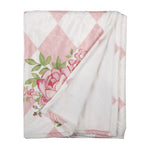 Plaid 130x170 cm Roze Wit Polyester Deken