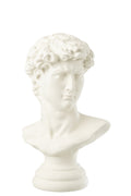 J-Line decoratie Buste david - polyresin - wit - large