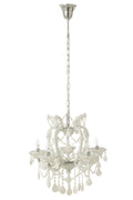 J-Line hanglamp Kandelaar Antiek - glas - wit