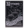 Cappuccino Retro Wandbord 30x20