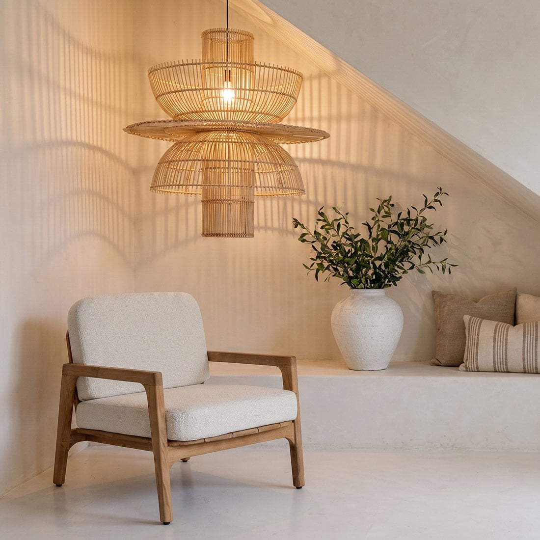 Saturn rotan hanglamp
