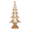 Kerstdecoratie Beeld Kerstboom Ø 13x30 cm Wit Kunststof
