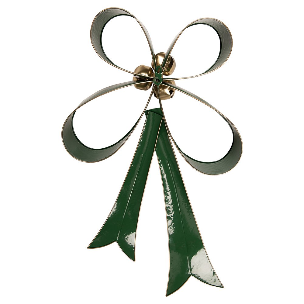 Decoratie Strik 48x11x70 cm Groen Metaal