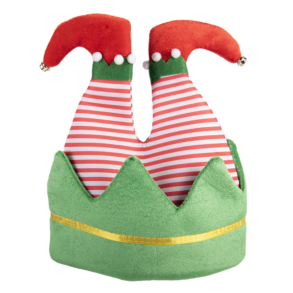 Kerstdecoratie Kerstmuts 30x33 cm Groen Synthetisch