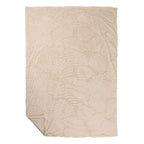 Plaid Bladeren Beige 140x200cm