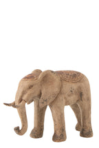 J-Line decoratie Olifant Antiek - polyresin - mix