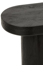 J-Line Consoletafel - mangohout - zwart/naturel