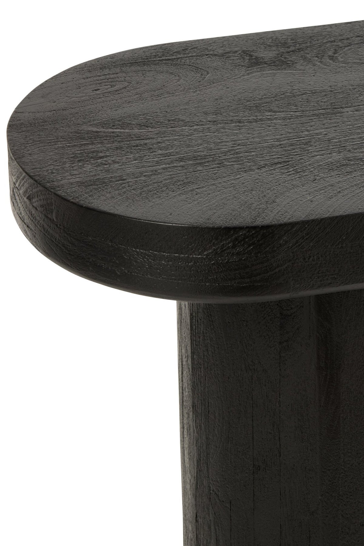 J-Line Consoletafel - mangohout - zwart/naturel