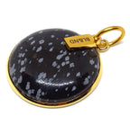 Ketting met 30mm edelsteen hanger