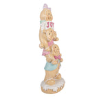 Kerstdecoratie Beeld Gingerbread man 11x9x30 cm Bruin Kunststof