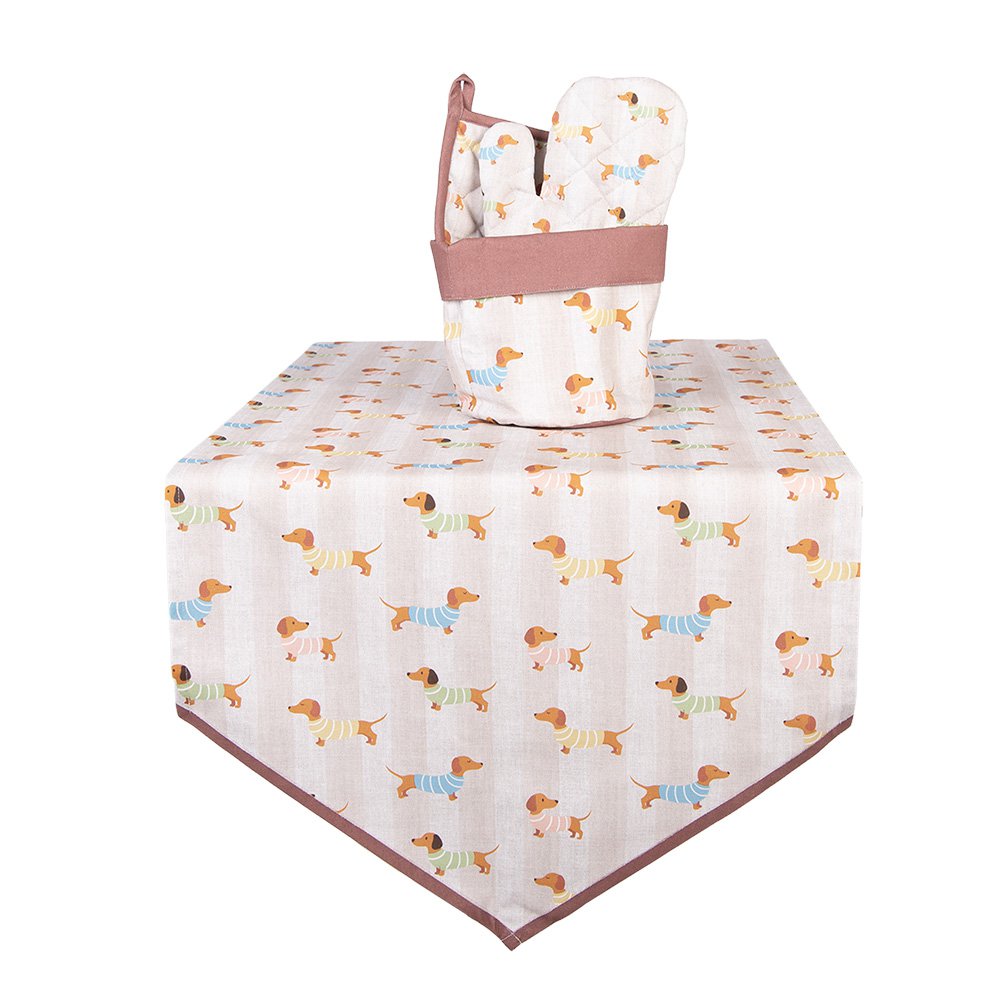 Broodmand Ø 15x16 cm Beige Katoen
