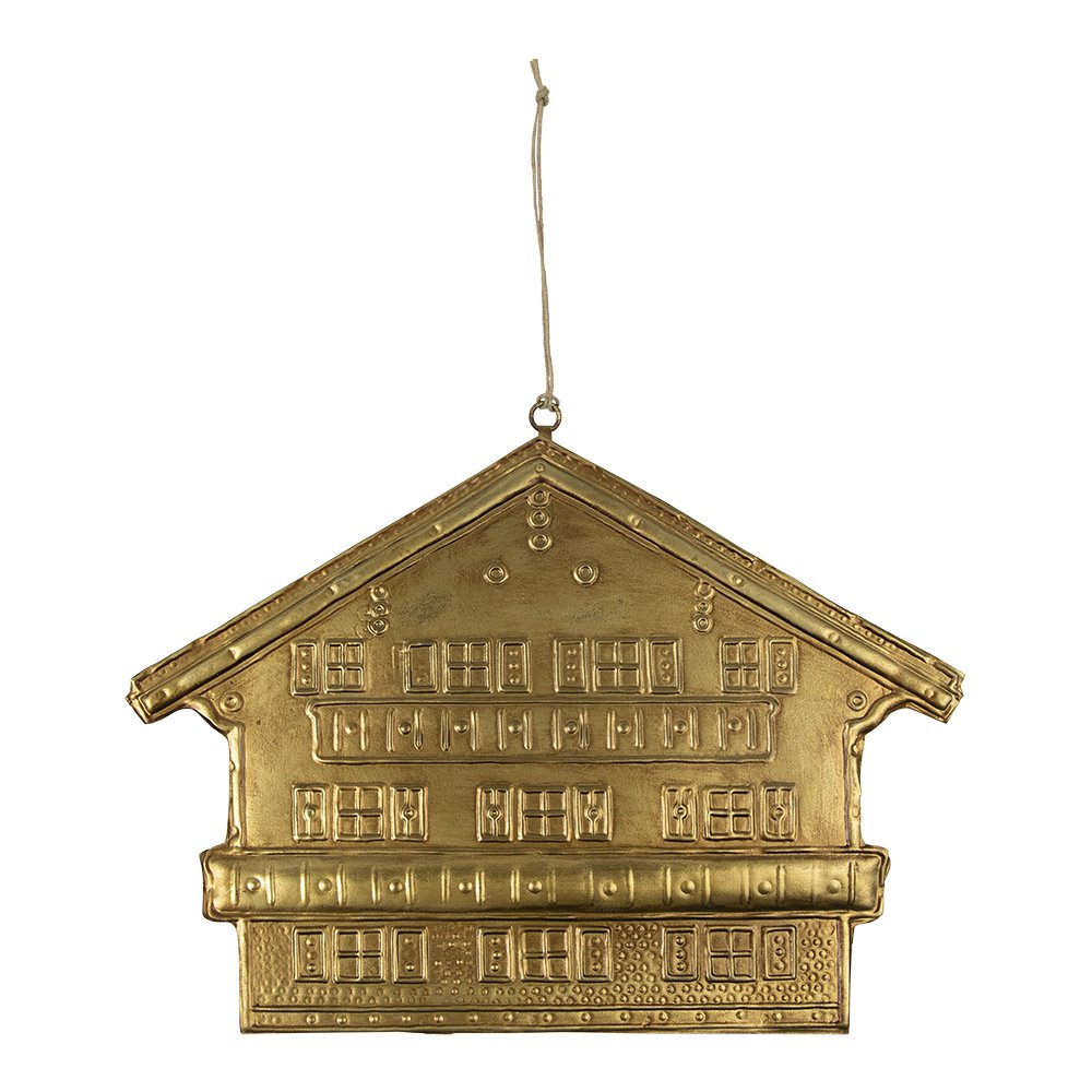 Hanger ijzer chalet b goud 23cm
