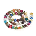 Kleurrijke zoetwaterparel ketting Galaxy
