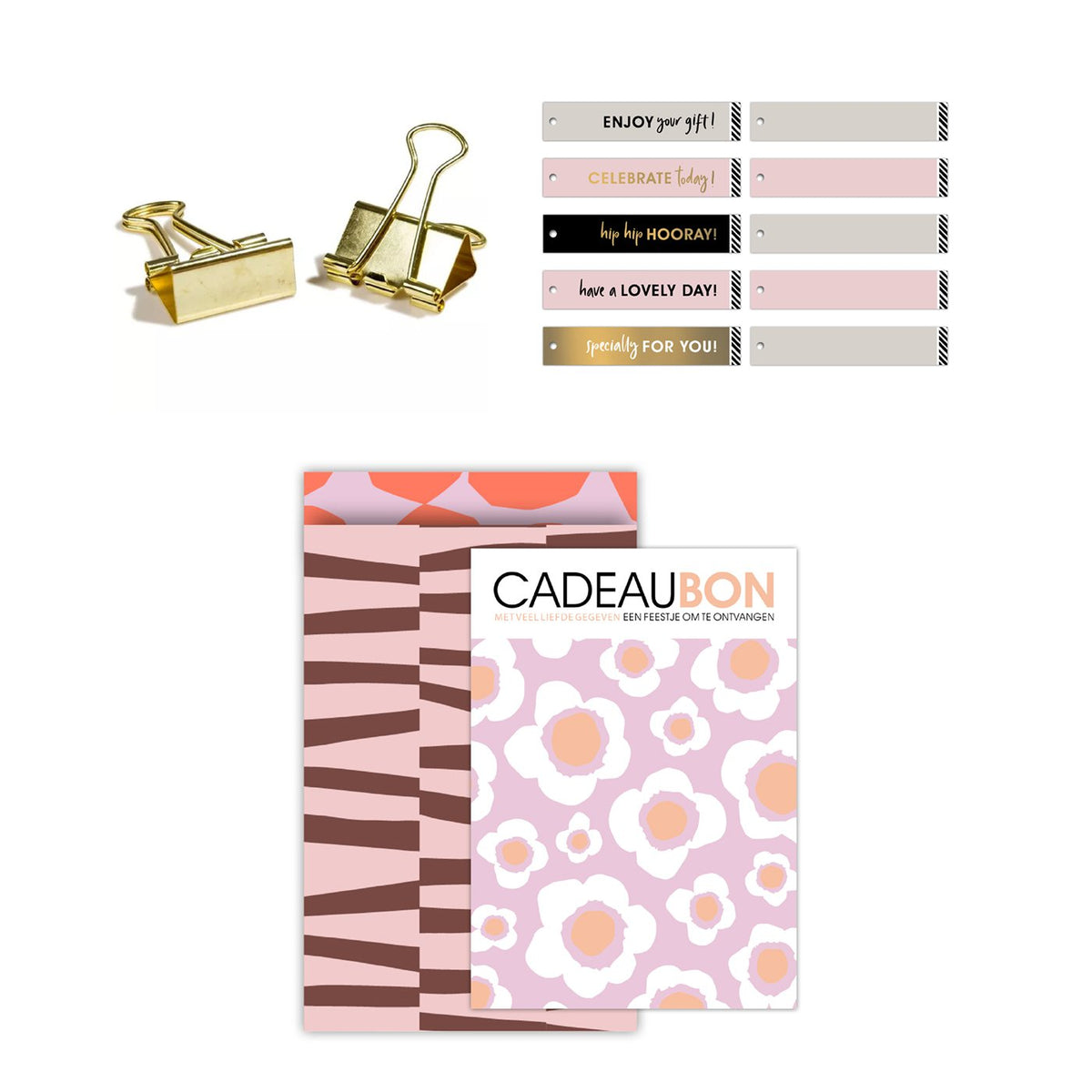Cadeaubonnen pakket Retro Flowers