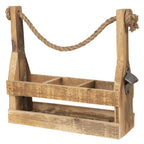 Flessenhouder 32x11x32 cm Bruin Hout Flessenrek