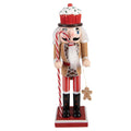 Kerstdecoratie Beeld Notenkraker 8x7x25 cm Bruin Hout