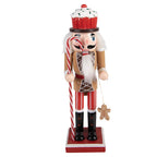 Kerstdecoratie Beeld Notenkraker 8x7x25 cm Bruin Hout