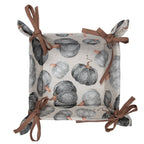 Broodmand 35x35x8 cm Grijs Katoen Pompoen