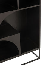 J-Line Rek Mode Mango Hout/Mdf Zwart