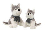 J-Line Husky+Sjaal Pluche Polyester Grijs Large