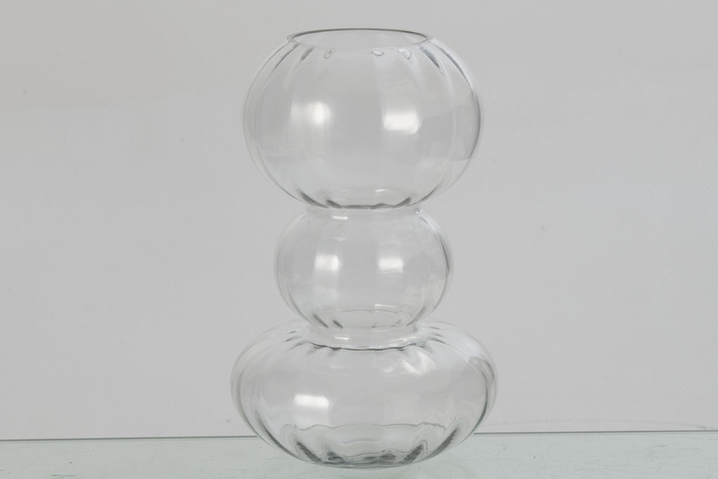 J-Line vaas - glas - transparant - large