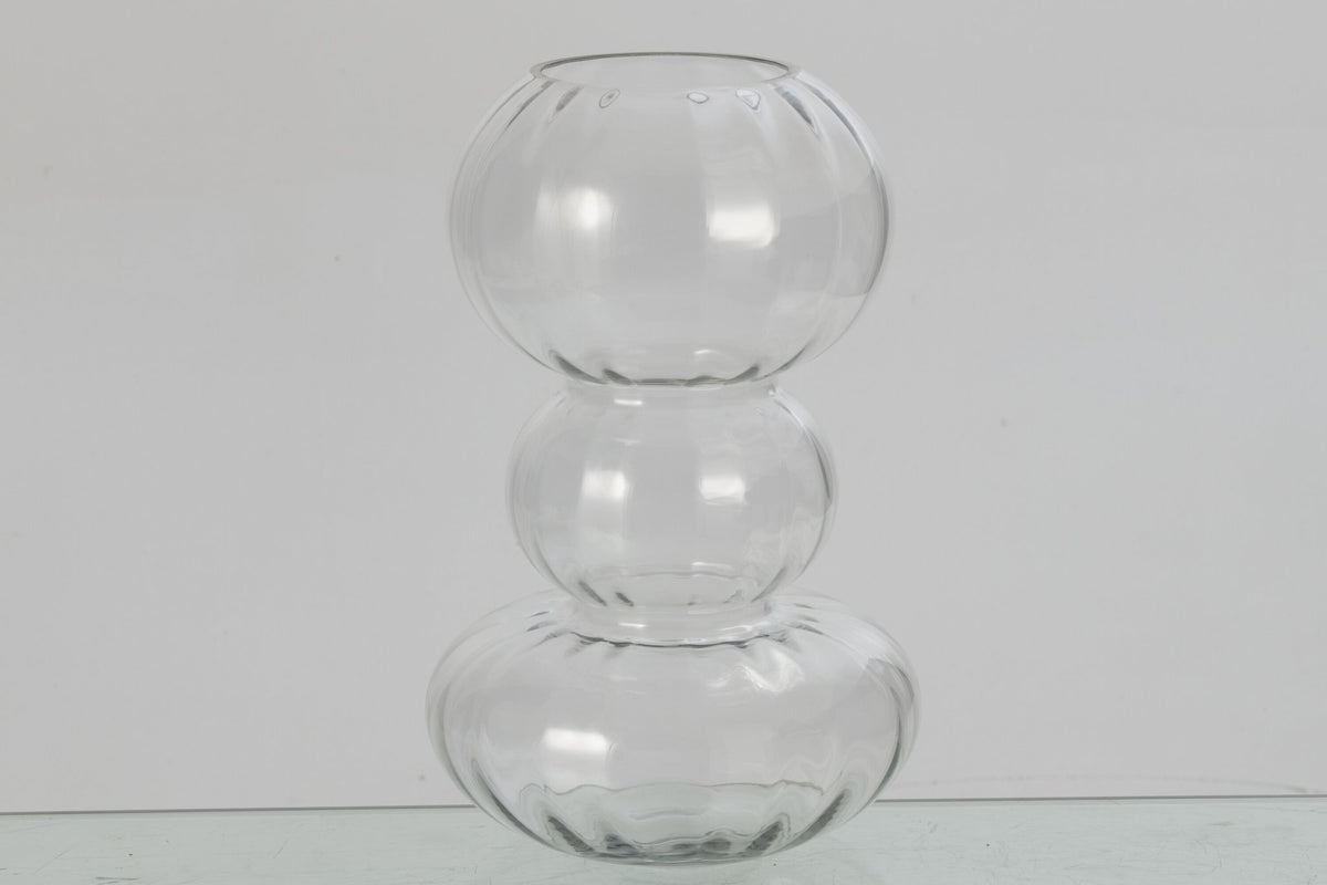 J-Line vaas - glas - transparant - large