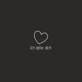 Wenskaart - Ich liebe dich