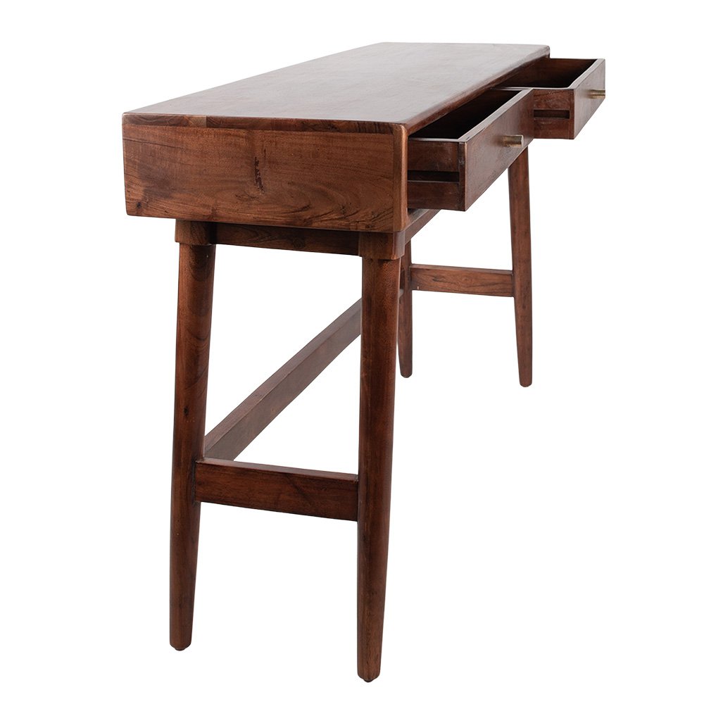 Bureautafel Bruin, Hout 122x41x82 cm