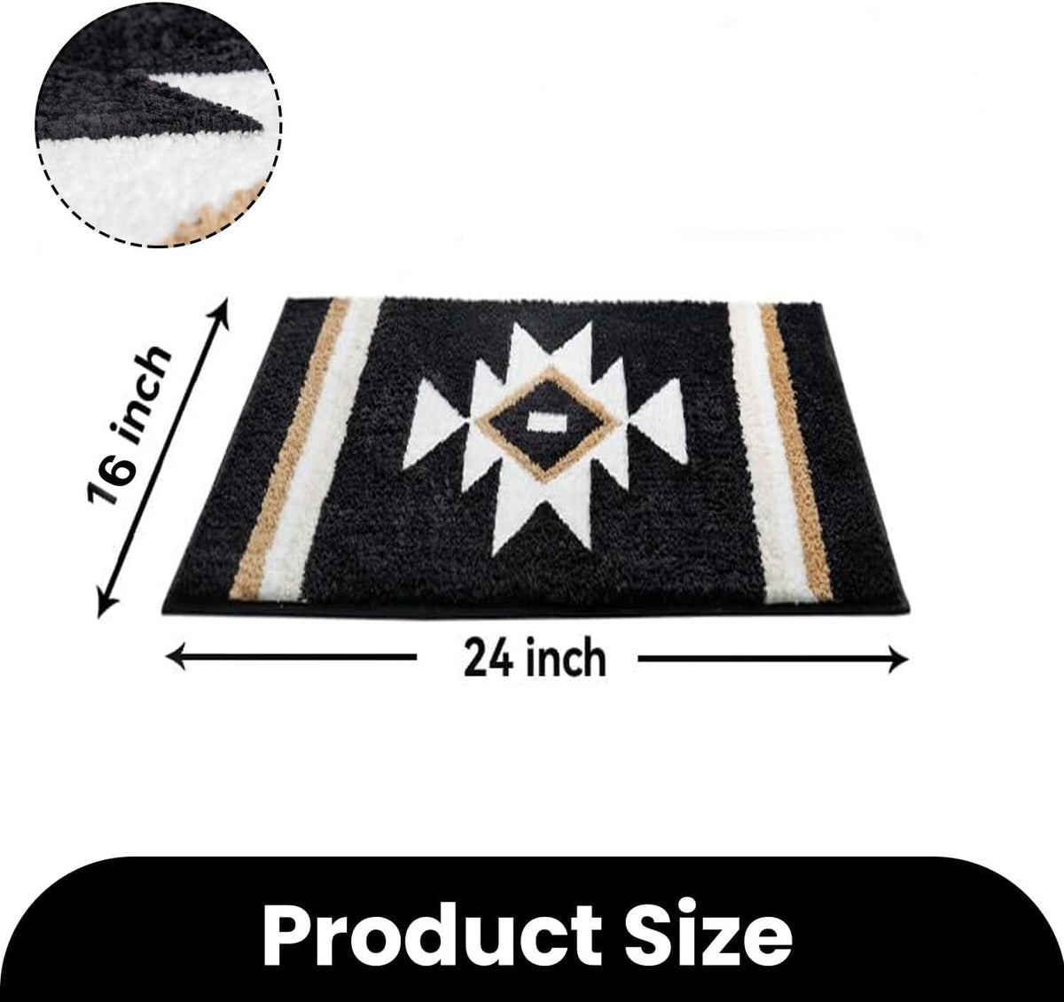 Abstract schattig antislip wasbare badmat voor badkamer, entree, huisdier | Sneldrogend vloerdecor voor thuis
