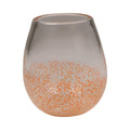 Speckle mondgeblazen Theelichthouder roze h12 b9