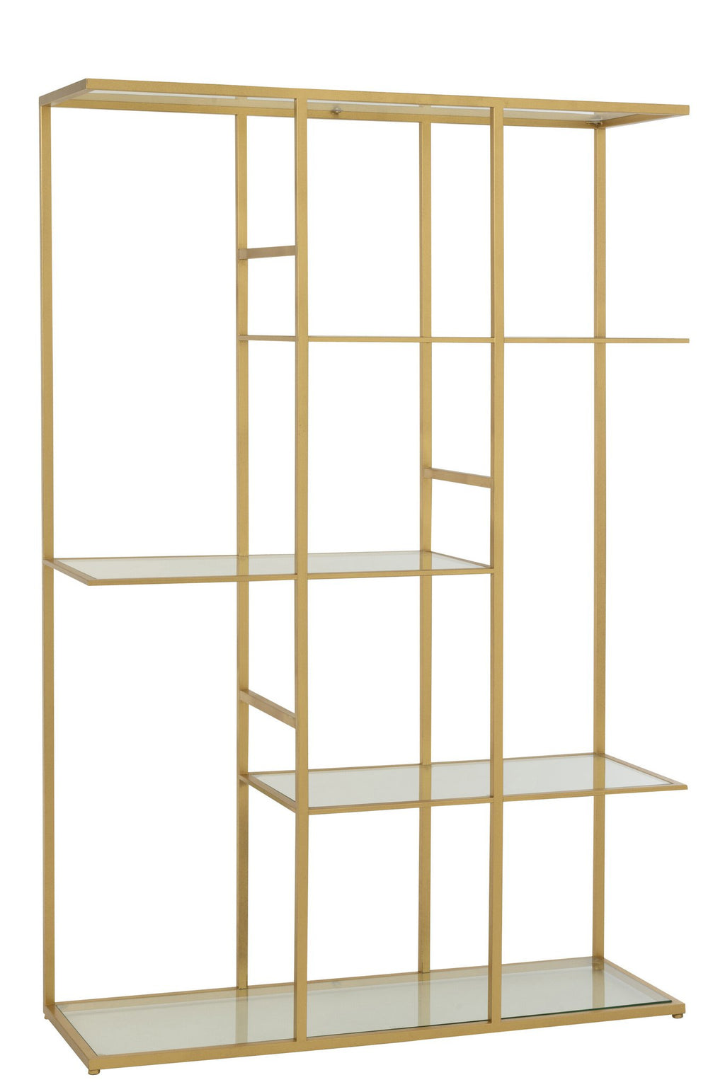 J-Line rek - ijzer/glas - goud