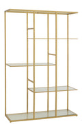 J-Line rek - ijzer/glas - goud