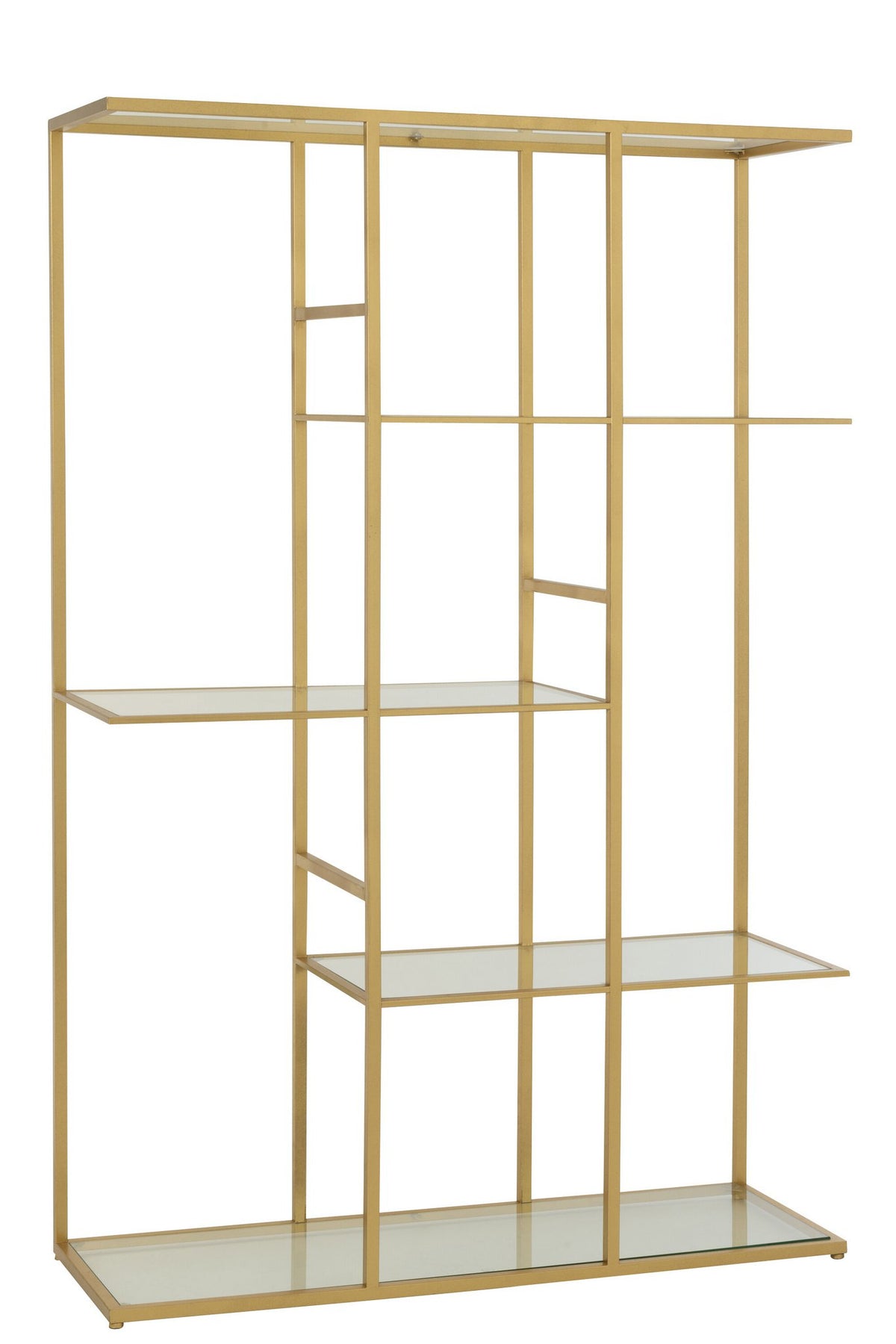 J-Line rek - ijzer/glas - goud