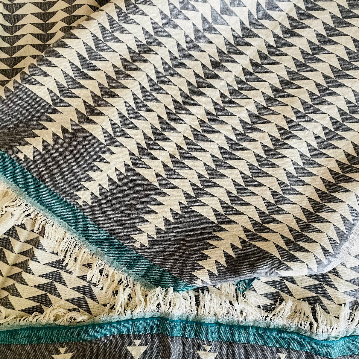 Jacquard Hamam Plaid 'May' 170x130 cm