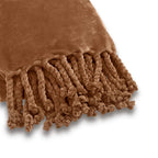 Dutch Decor Florijn - Plaid Fleece 150x200 cm - Tabaksbruin