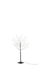 J-Line decoratie boom Kaal - metaal - zwart - LED lichtjes