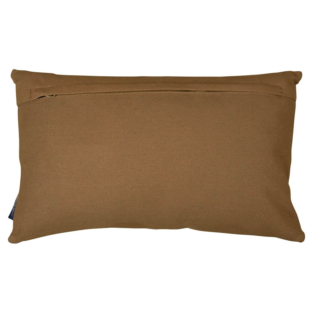 Half kussen koe bruin/wit 30x50cm