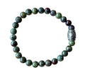 Dames armband Drakenbloed Jaspis 6 mm met basic kraal