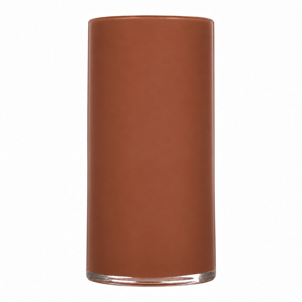 Cilinder Astra solid donker terra h30 d15cm
