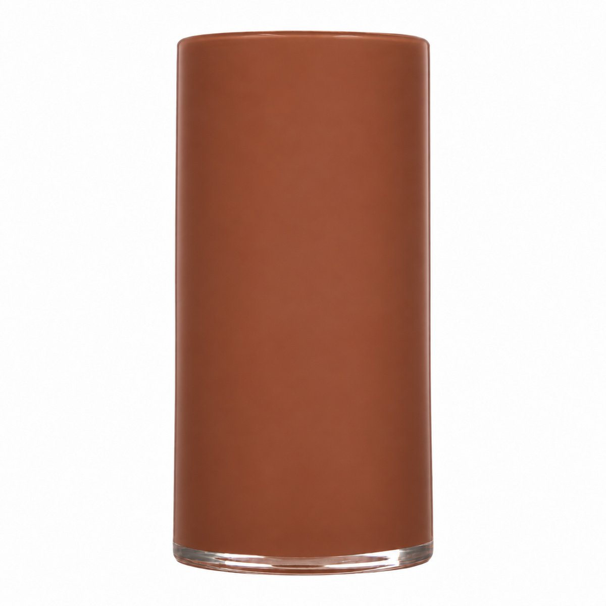 Cilinder Astra solid donker terra h30 d15cm