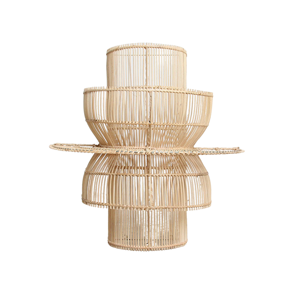 Saturn rotan wandlamp